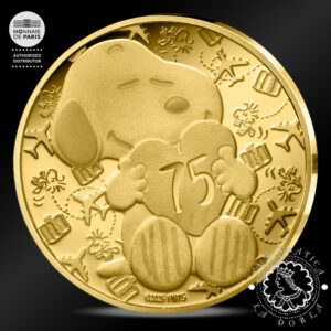 2025 - 5 Euro Oro PROOF - Snoopy - FRANCIA