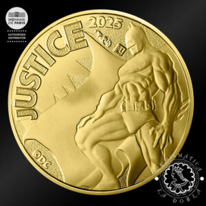 2025 - 250 EURO Oro BU - DC Comics - Justicia - FRANCIA