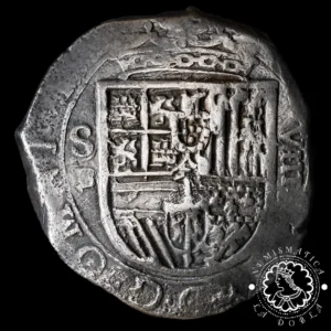 1598 - 8 REALES - Felipe II - Sevilla B - MBC- (Muy Rara)