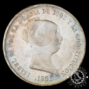 1851 - 20 REALES - Isabel II - Madrid - EBC-