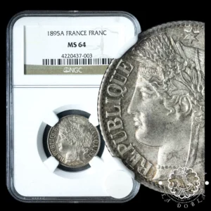 1895 - 1 FRANCO - París A - FRANCIA - NGC MS64