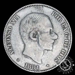 1885 - 50 CENTAVOS de PESO - Alfonso XII - MBC