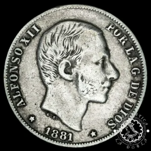1881 - 20 CENTAVOS de PESO - Alfonso XII - Manila - MBC