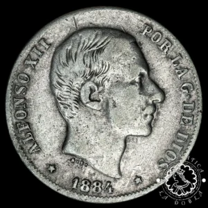 1884 - 20 CENTAVOS de PESO - Alfonso XII - Manila - MBC-