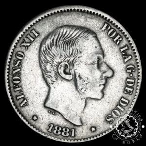 1881 - 50 CENTAVOS de PESO - Alfonso XII - Manila - MBC
