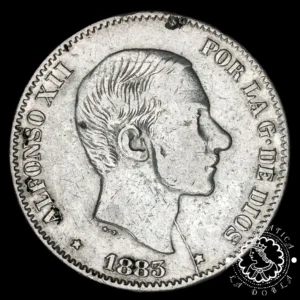 1883 - 50 CENTAVOS de PESO - Alfonso XII - Manila - MBC