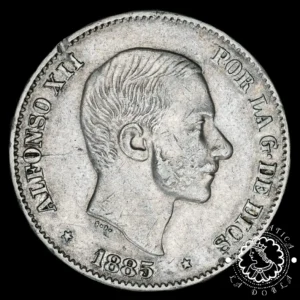 1885 - 50 CENTAVOS de PESO - Alfonso XII - Manila - MBC
