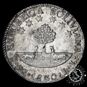 1830 - 2 SOLES - BOLIVIA - Potosí JL - SC- (Brillo Original)