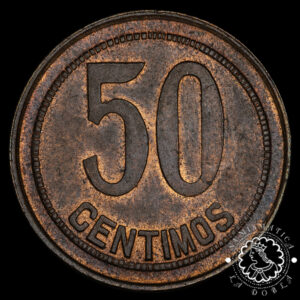 1937 - 50 CÉNTIMOS - II República - Castellón - EBC+ (Orla cuadrados)