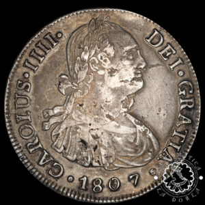 1807 - 8 REALES - Carlos IV - Santiago FJ - MBC