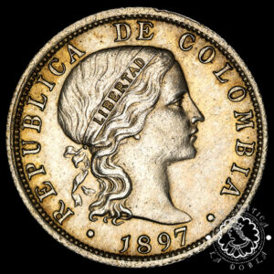 1897 - 10 CENTAVOS - COLOMBIA - Bruselas - SC