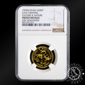1994 - 20000 PESETAS Oro - Arte Paleolítico - NGC PF Details