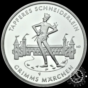 2019 - 20 EURO Plata PROOF - El Sastrecillo Valiente - ALEMANIA