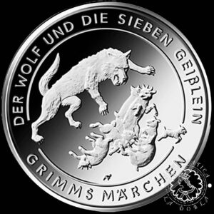 2020 - 20 EURO Plata PROOF - El Lobo y las Siete Cabritillas - ALEMANIA