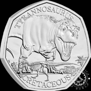2024 - Cartera Oficial 50 Pence - Coincard BU - REINO UNIDO (Tyrannosaurus)