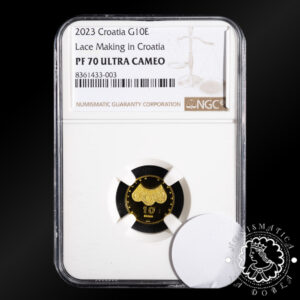 2023 - 10 EURO Oro PROOF - Lace Making - NGC PF70 UC