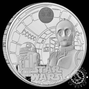 2023 - Estuche 2 Pounds PROOF - STAR WARS- R2-D2 y C3PO - REINO UNIDO