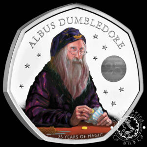 2023 - Estuche 50 PENCE PROOF - HARRY POTTER - Dumbledore - REINO UNIDO
