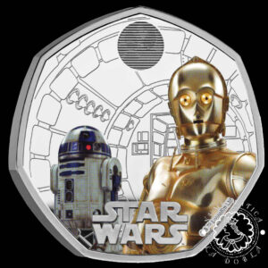 2023 - Estuche 50 Pence PROOF - STAR WARS- R2-D2 y C3PO - REINO UNIDO