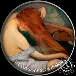 2023 - Estuche 500 CFA PROOF - Wladyslaw Slewinski - Woman Combing her Hair - CAMERÚN