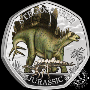 2024 - Estuche 50 PENCE PROOF - Stegosaurus - REINO UNIDO