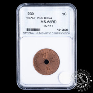 1939 - 1 CENTIME - INDOCHINA Francesa - París - NNC MS68 RD