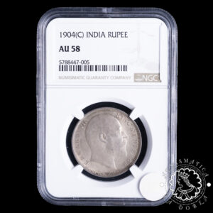 1904 - RUPEE - Eduardo VII - INDIA - Calcuta - NGC AU58