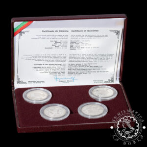 1987 - 1988 - Estuche 4 X 100 ESCUDOS Plata PROOF - Cabo da Boa Esperança - PORTUGAL