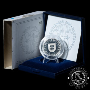 1990 - Estuche 100 ESCUDOS Plata PROOF - Restauraçao Independencia - PORTUGAL