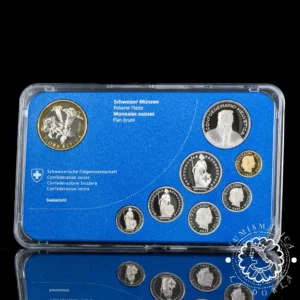 2017 - Cartera Oficial Francos - Mint Set PROOF - SUIZA (Enzian)