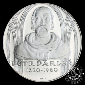 1980 - 100 CORONAS Plata PROOF - Petr Parler - CHECOSLOVAQUIA