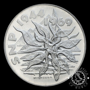 1969 - 25 CORONAS Plata PROOF - Levantamiento Nacional 1944 - CHECOSLOVAQUIA