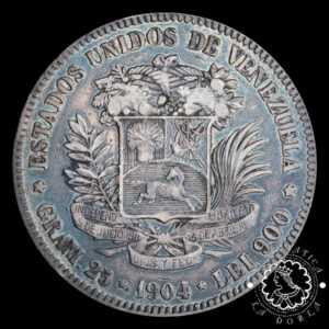 1904 - 5 BOLIVARES - VENEZUELA - París - MBC+