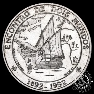 1992 - 1000 ESCUDOS - Encontro de Dois Mundos - PORTUGAL