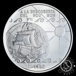 1992 - 10 DINERS Plata PROOF - Descubrimiento de América - ANDORRA