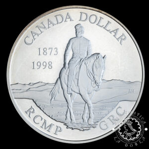 1998 - 1 DOLLAR Plata PROOF - Royal Canadian Mounted Police - CANADÁ