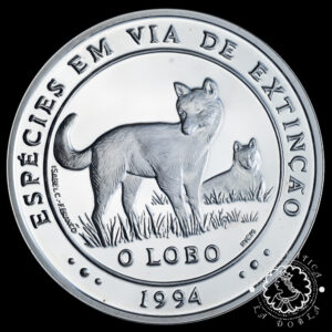 1994 - Estuche 1000 ESCUDOS Plata PROOF - II Serie Iberoamericana - Lobo - PORTUGAL