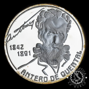 1991 - Estuche 100 ESCUDOS Plata PROOF - Antero de Quental - PORTUGAL