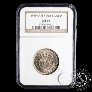 1949 - ESCUDO - CABO VERDE - Lisboa - NGC MS66