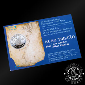 1987 - Cartera 100 ESCUDOS Plata BU - Nuno Tristao - PORTUGAL