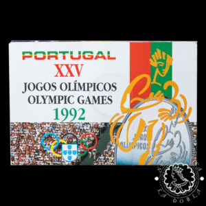 1992 - Cartera 200 ESCUDOS Plata BU - Juegos Olímpicos - PORTUGAL