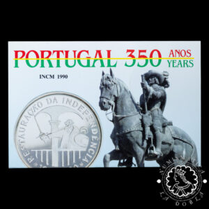 1990 - Cartera 100 ESCUDOS Plata BU - Restauraçao Independencia - PORTUGAL