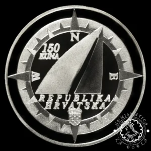 2007 - Estuche 150 KUNA PROOF - Dubrovnik Carrack - CROACIA