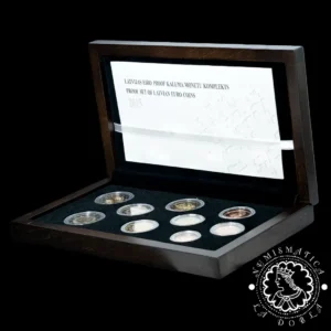 2015 - Cartera Oficial Euro - Mint Set PROOF - LETONIA (Presidencia UE)