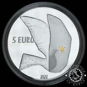 2022 - Estuche 5 EURO PROOF - Libertad para Ucrania - LETONIA