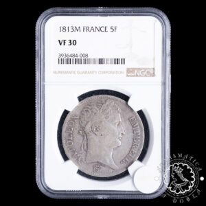 1813 - 5 FRANCS - Napoleón - FRANCIA - Toulouse - NGC VF30