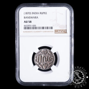1870 - RUPEE - INDIA - Banswara - NGC AU58