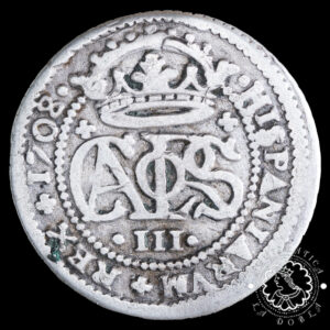 1708 - 2 REALES - Carlos III Pretendiente - Barcelona - MBC