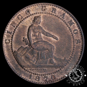 1870 - 5 CÉNTIMOS - Gobierno Provisional - EBC