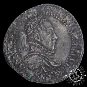 1586 - 1/2 FRANCO - Henri III - FRANCIA - París - EBC-